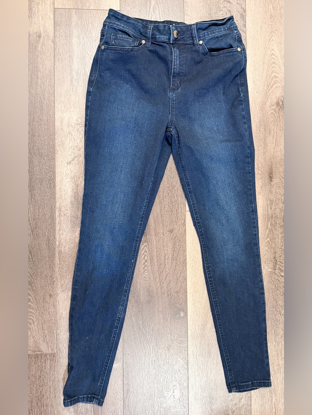 High Rise Dark Wash Skinny Jeggings